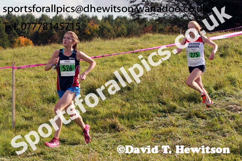 Womens under-17s and under-20s, North East Harrier League, Cramlington. Photo: David T. Hewitson/Sports for All Pics